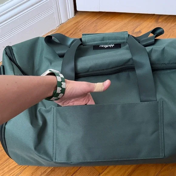 Halfday Forest Green Men's Duffel Bag - Picture 2 of 5